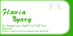 flavia nyary business card